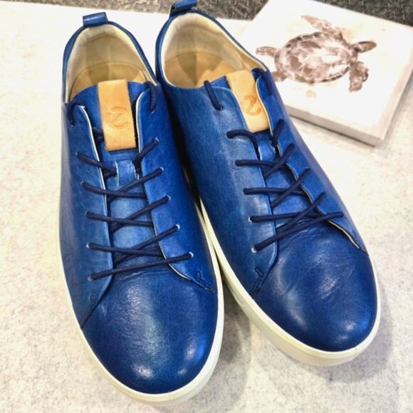 ? ECCO Soft 7 Men\'s Leather Sneaker. Blue Size 11. $170 new. main image 9